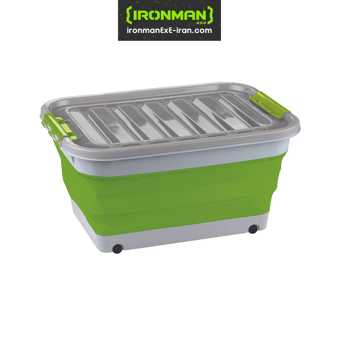 سطل ذخیره‌سازی تاشو با درب (۳۰ لیتری)